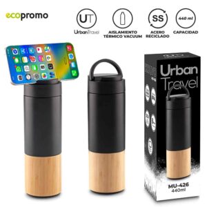 Botilito Metálico Kolvo Urban Travel 440ml NUEVO