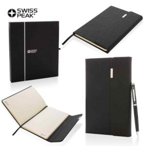 Set de Boligrafo y Libreta Swiss Peak Lux