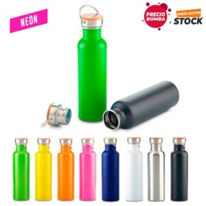 Botilito Metalico Wood 700ml - PRECIO BOMBA