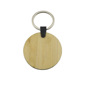 Llavero Bambú Basico Redondo