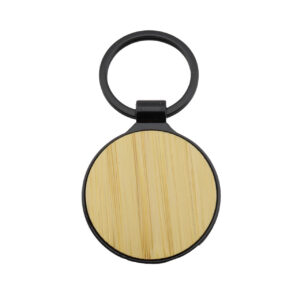 Llavero Bambú Redondo Black